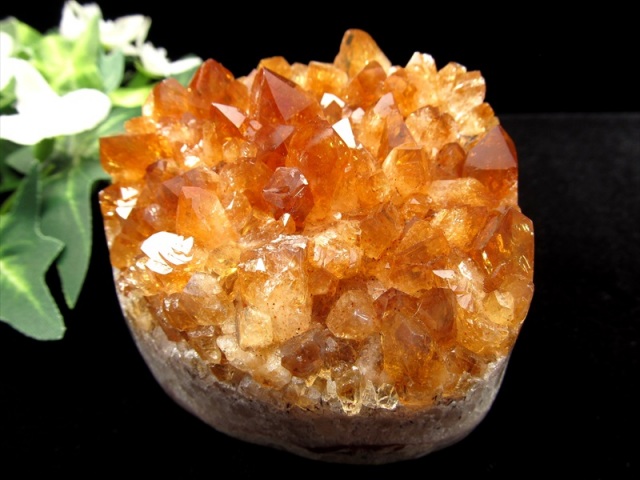 特価　シトリンクラスター　24 ザンビア産非加熱シトリンクラスター186g #135 | Mea Via Stone