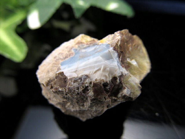 希少 国産原石 2個セット オパール 原石 重さ52g スカイブルーの蛋白石