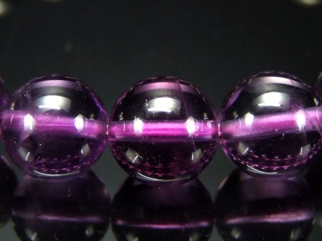 入手困難なウルグアイ産 4A+ アメジスト(紫水晶)ブレスレット 約9.5mm 