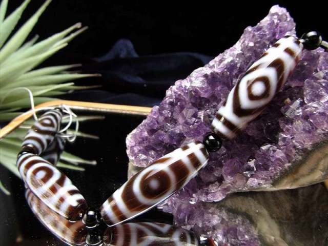 増益星辰天珠(ぞうえきせいしんてんじゅ) 連 天珠サイズ約37mm 一連5個