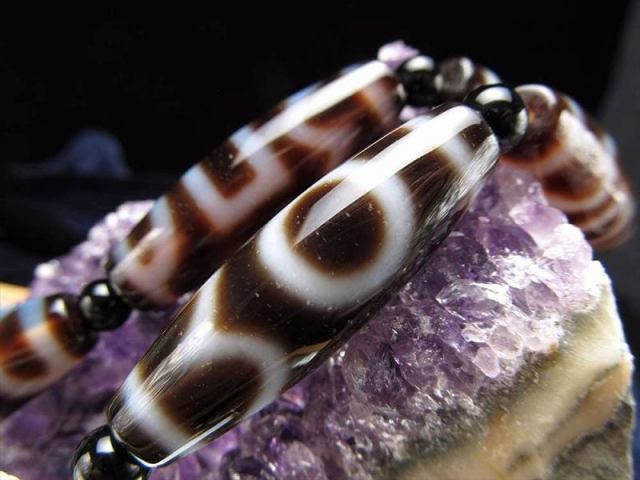 息増懐珠天珠 連 天珠サイズ約37mm 一連5個付き 商売繁盛・仕事成功をもたらす お買い得 天珠連販売