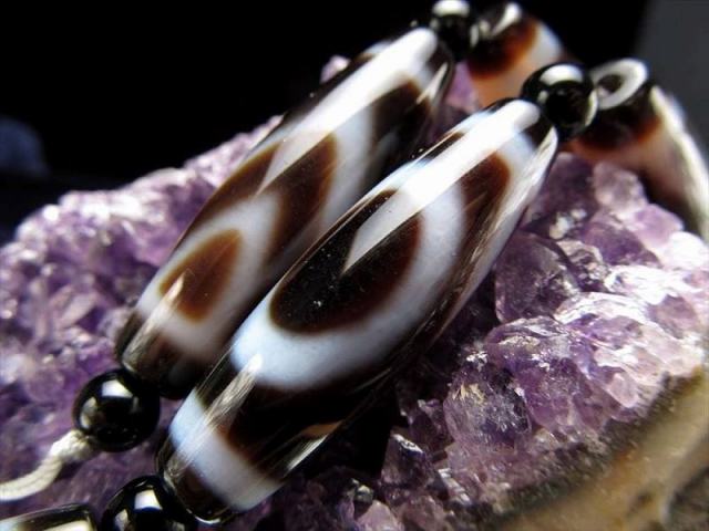 山形一眼天珠 やまがたいちがんてんじゅ 連 天珠サイズ約37mm 一連5個付き 大願成就・福運招来・家運隆盛 お買い得 天珠連販売