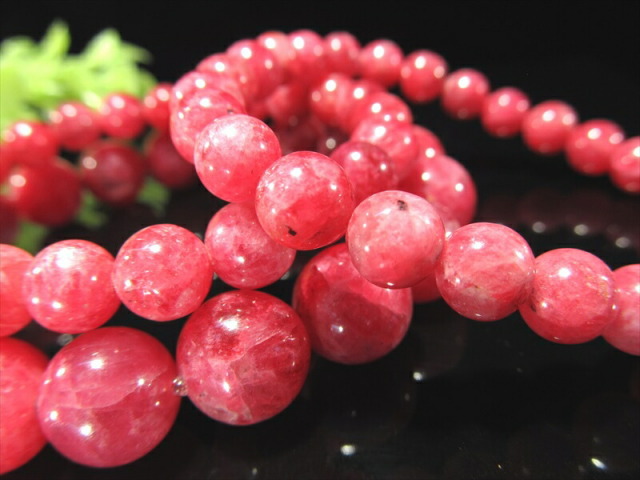 お買い得品 ロードナイトシリカ ブレスレット 11mm-12mm×18珠前後  