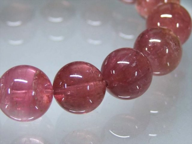 キャッツアイ珠有り S級 ルベライト トルマリン ブレスレット 12mm 