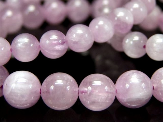 透明感有り 3A ミルキーキャッツアイクンツァイト ブレスレット