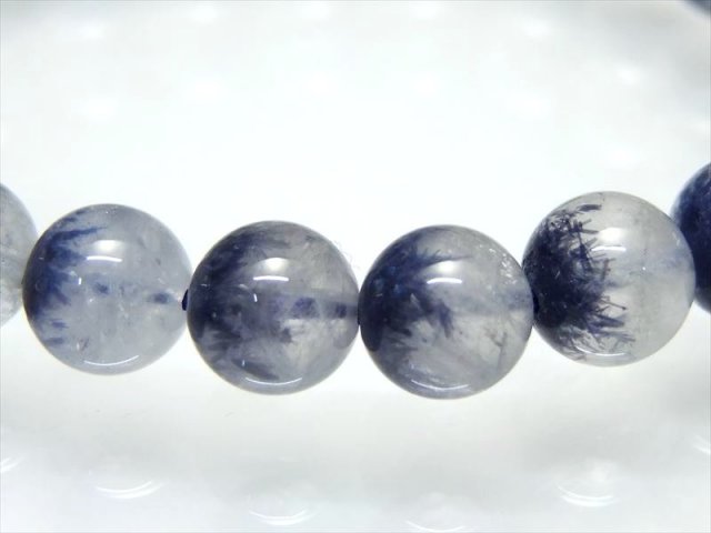 ○水晶に咲く群青の花 5A【濃い デュモルチェライト イン クォーツ 