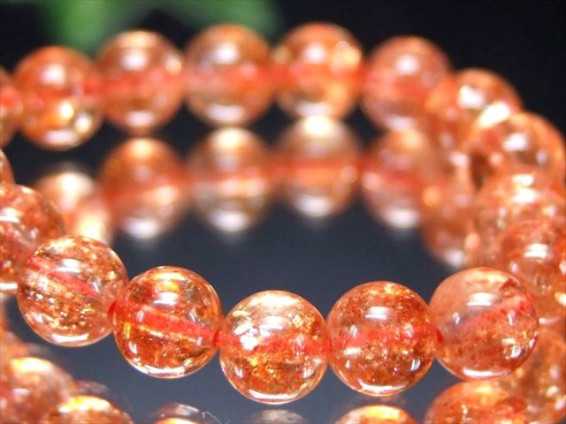 過去最高品質 S級 サンストーン ブレスレット 6mm-6.5mm×32珠
