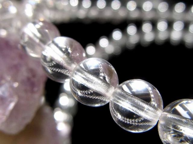 入手困難石 ダンビュライト ブレスレット 5mm-5.5mm×40珠前後 透明感