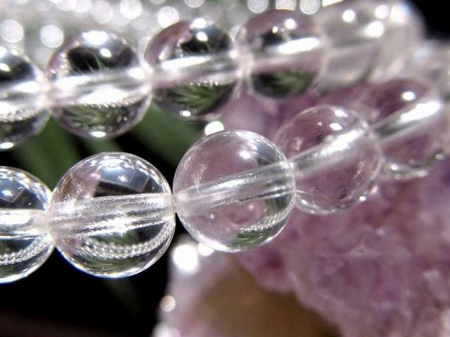 入手困難石 ダンビュライト ブレスレット 5mm-5.5mm×40珠前後 透明感