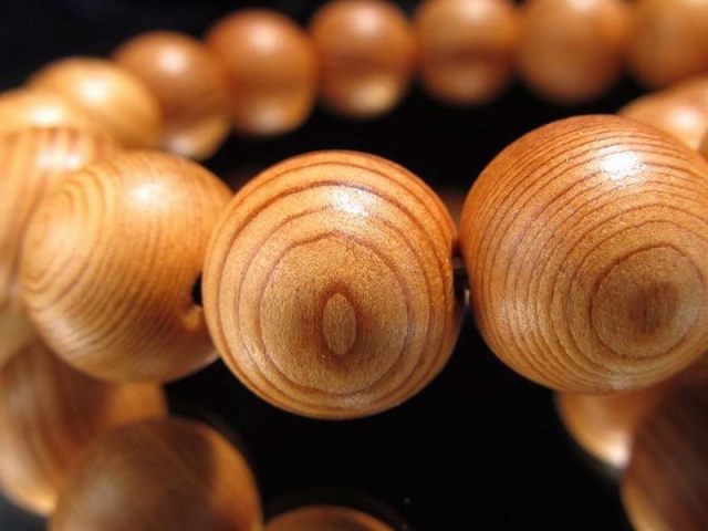 正規品 世界銘木協会 屋久杉 ブレスレット 12.5mm-13mm×17珠前後 厄除け・癒し・開運招福 世界遺産・屋久島の象徴 国産天然木使用