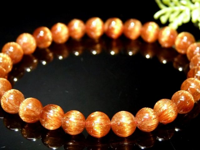 最高級！！ルチルクオーツ パワーブレスレット 絶品ロイヤルクラス S級 極上 オレンジキャッツアイ ルチルクォーツ