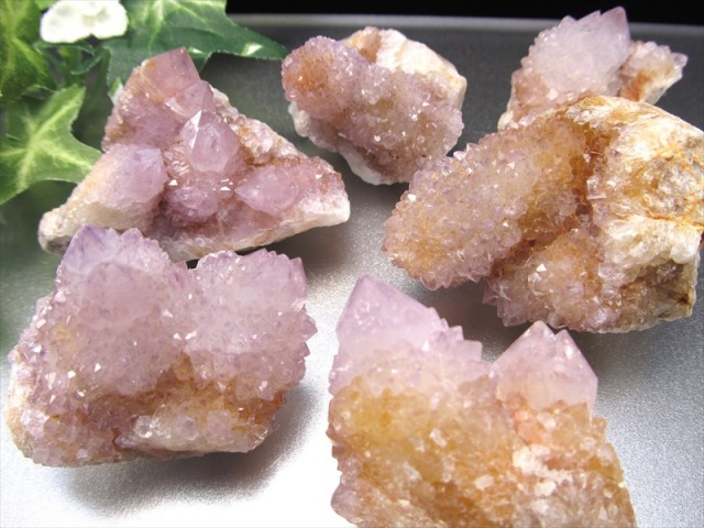 超希少！特殊結晶 カクタス アメジスト ミニクラスター 重さ10g-20g 美結晶 愛の守護石 浄化やインテリアに 紫水晶 天然石 一個売り