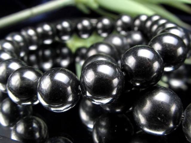 ヒマラヤンブラック ブレスレット 10mm-10.5mm×20珠前後 永遠の黒 と