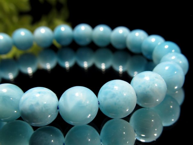 【ken⭐︎kenさん用】ラリマー（ブルーペクトライト）ブレス12mm17粒 美しい水面模様 4A ラリマー ブルーペクトライト ブレスレット 約7.5