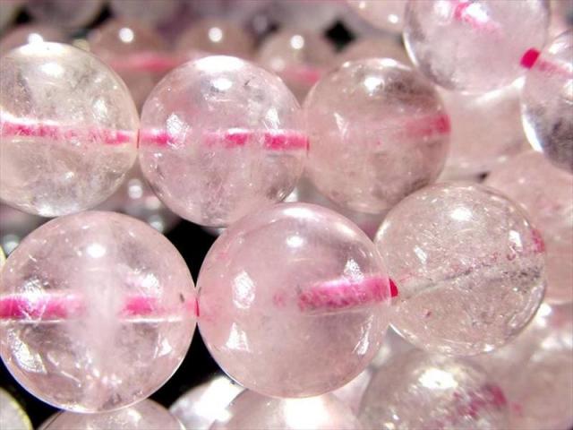 3A+ モルガナイト ピンクアクアマリン ブレスレット 約8mm-8.5mm×23珠前後 透明感あり 4月の誕生石 『清純・愛情・優美』の象徴 モルガン石 ブラジル産