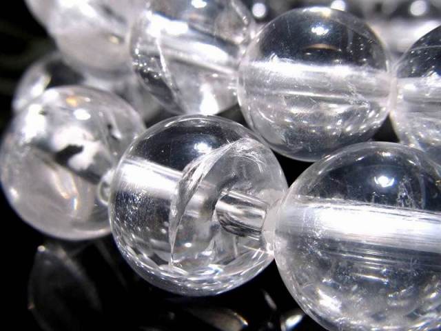 激レアの逸品 アーカンソー州産 水晶 ブレスレット 12mm-12.5mm×17珠前後 パワースポット由来の力 純粋と浄化を象徴する万能ストーン