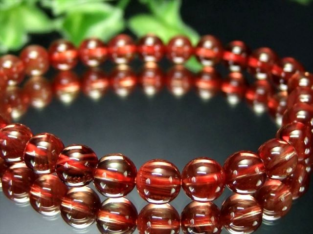 【上品】 ○5A【レッドアンデシン ブレスレット】7mm-7.5mm×27珠 全珠 アクセサリー
