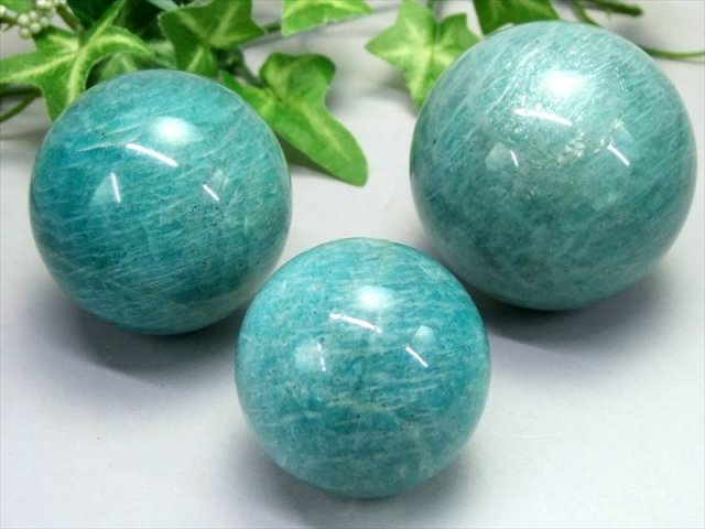 人気の霜降り & シラー アマゾナイト 天河石 丸玉 直径42mm-44mm 1個売り 希望の石 ホープストーン ロシア産 パワーストーン 天然石