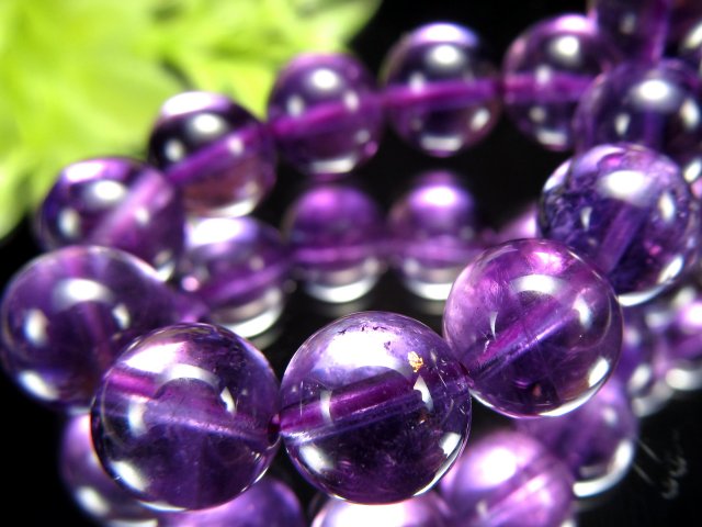 入手困難なウルグアイ産 4A アメジスト 紫水晶 ブレスレット 約8.5mm-9mm×21珠 透明感抜群 愛の守護石 1点物 ウルグアイ産