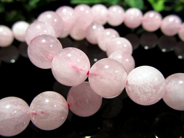 アクアマリン&モルガナイト　ブレス　専用 アクアマリン モルガナイト ブレスレット 10mm玉 】 | めのうの