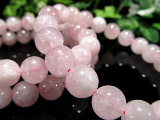 モルガナイト ピンクアクアマリン ブレスレット 約10mm-10.5mm×20珠