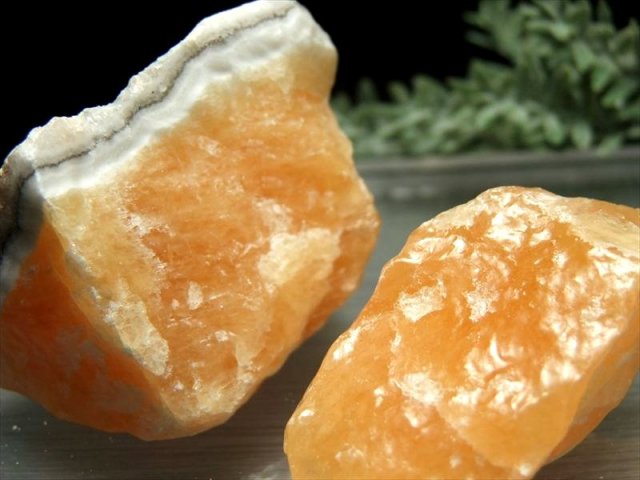 まるでミカン オレンジ カルサイト結晶ブロック詰め合わせ 約200g