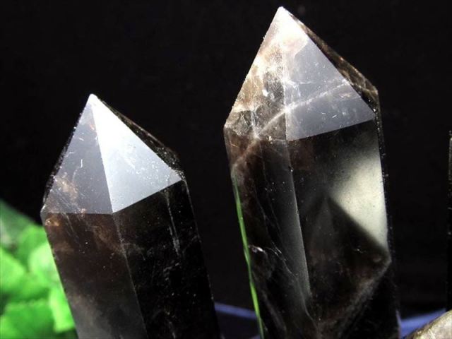 4A 黒水晶 モリオン ポイント 重さ 90g-100g まとめて撮影 希少 人気