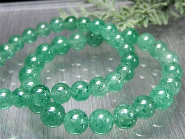 AA グリーンアベンチュリン ブレスレット 7mm-7.5mm×26珠前後