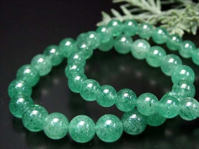 AA グリーンアベンチュリン ブレスレット 7mm-7.5mm×26珠前後