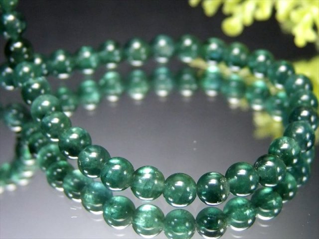 5A ブルートルマリン インディゴライト ブレスレット 約4mm×46珠 電気石 10月誕生石 心身を安定させる石 極上一点物 ブラジル産