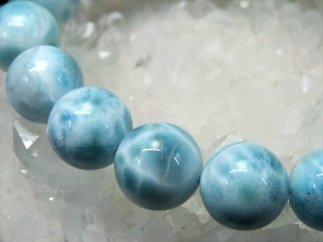 大珠 水面模様くっきり3A+ ラリマー（ブルーペクトライト