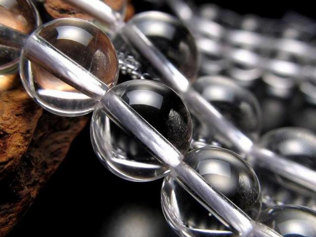 激安宣言 超透明4A 約20mm珠 天然水晶 クリスタル 一連 約38-40cm 純粋と浄化を象徴する万能ストーン 4月の誕生石 ブラジル産 geki rn-s パワーストーン