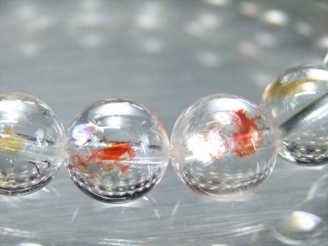 早い者勝ち！5A シンフォニックオーロラクォーツ（ライモナイトインクォーツ）ブレスレット 9.5mm-10mm×20珠前後 幻想的インクルージョン