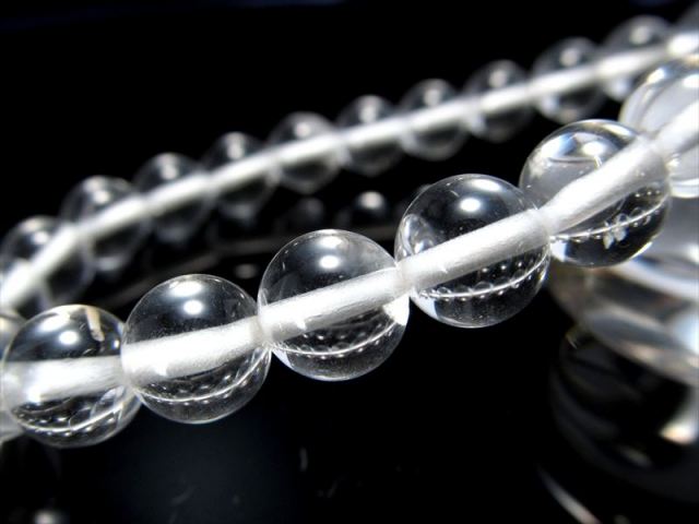 店頭展示中 超透明宝石質 ペタライト ブレスレット 7mm-7.5mm×24珠 ネガティブなエネルギーを浄化 別名 天使の石 1点物 ブラジル産