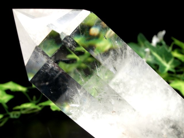 天然水晶 ポイント 六角柱 重さ273.5g 極上超透明 浄化 インテリア一点