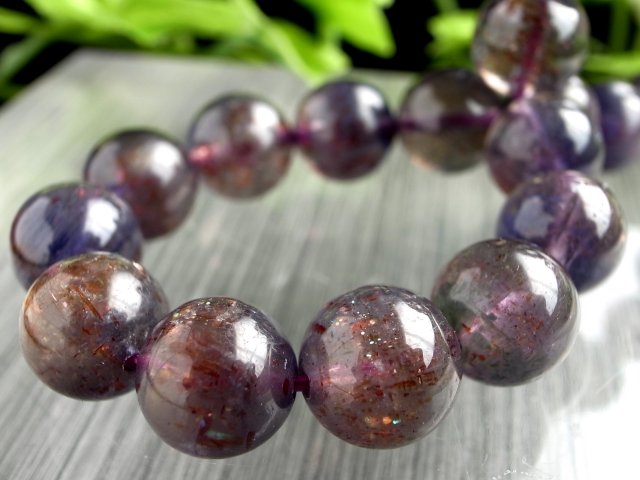 極上シラー& アベンチュレッセンス 5A アイオライト きんせい石 サンストーン ブレスレット 9mm-9.5mm×21珠 アイオライトとサンストーンの特性 予言の石