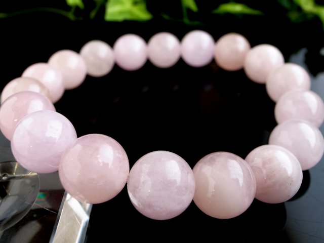 ２２時までタイムセール　ピンクアクアマリン(高品質モルガナイト)ブレスレット モルガナイト ピンクアクアマリン ブレスレット 約11mm-11.5mm×18珠
