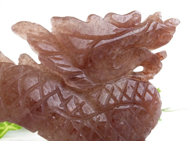 愛らしい表情タイプ 龍神 レピドライト 龍 彫刻置物 397g サイズ 206mm×20mm×90mm インテリアに