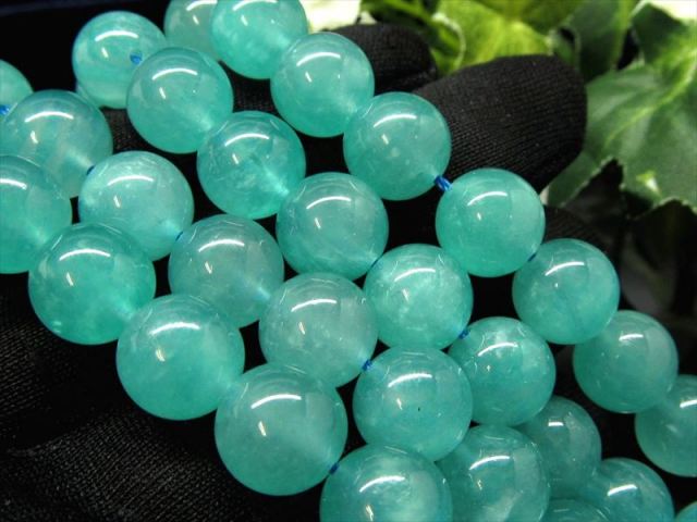 12mm珠 クリア アマゾナイト 一連 約38-40cm 激安入荷 希少 透明感抜群 美麗クリアブルー 希望の象徴 幸運を呼ぶ石 天然石 ビーズ ウイグル産