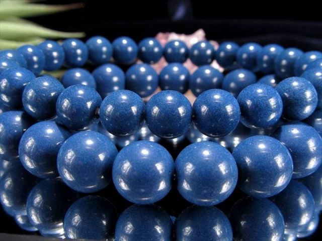 爽やかなブルーカラー 青北投石 ブルーホクトライト ブレスレット 12mm