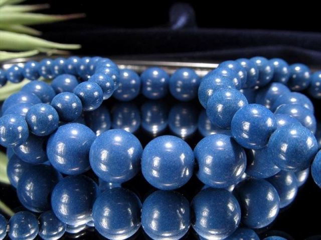 爽やかなブルーカラー 青北投石 ブルーホクトライト ブレスレット 12mm