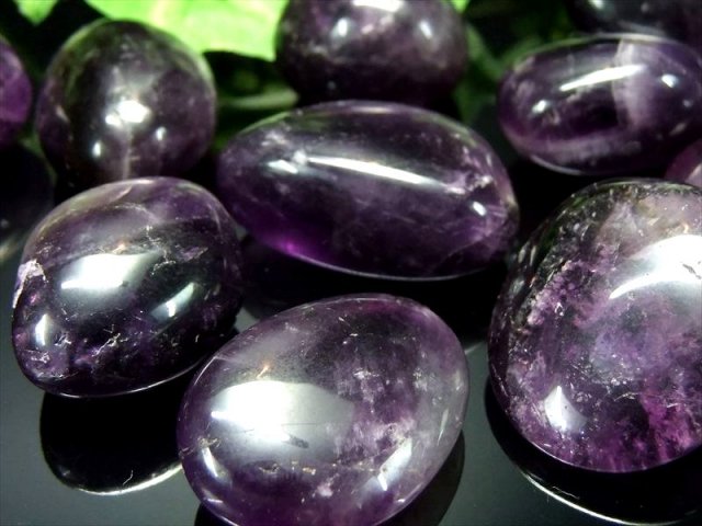 愛の守護石 アメジスト タンブル 詰合せ 一袋約100g 約5-8個入り 癒し