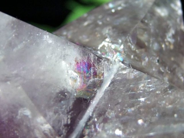 虹入り アメジストファントム（紫水晶）アステロイド 小星型12