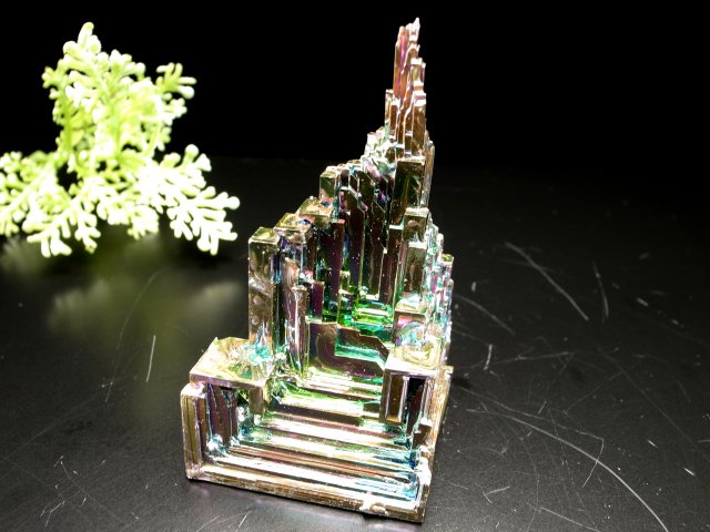 絶品　ビスマス結晶　未来都市　756g 超特大【レインボーファクトリー】 絶品 ビスマス結晶 未来都市 756g 超特大【レインボーファクトリー