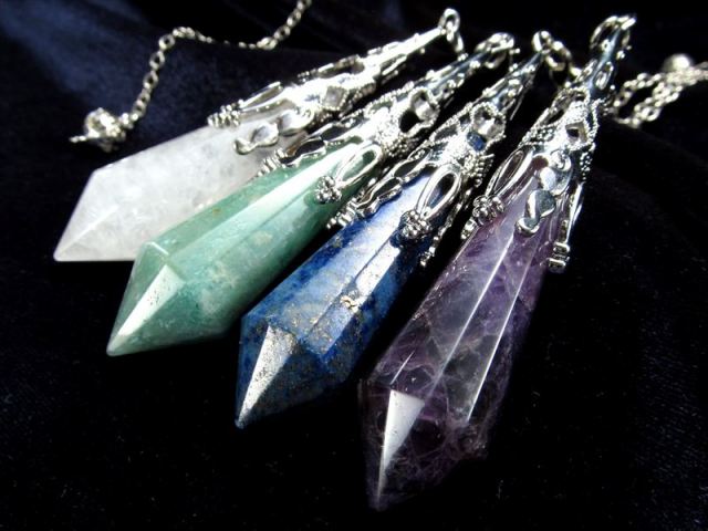 選べる種類 ラグジュアリー装飾 天然石 ペンデュラム 1個売り 縦約80mm前後 シルバーカラー 天然水晶 アメジスト アベンチュリン ラピスラズリ