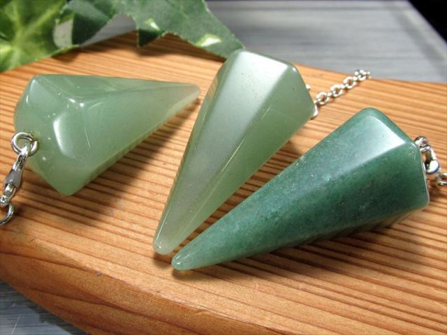 アベンチュリン 6面カットペンデュラム 縦約35mm-40mm 1個売り 癒しの