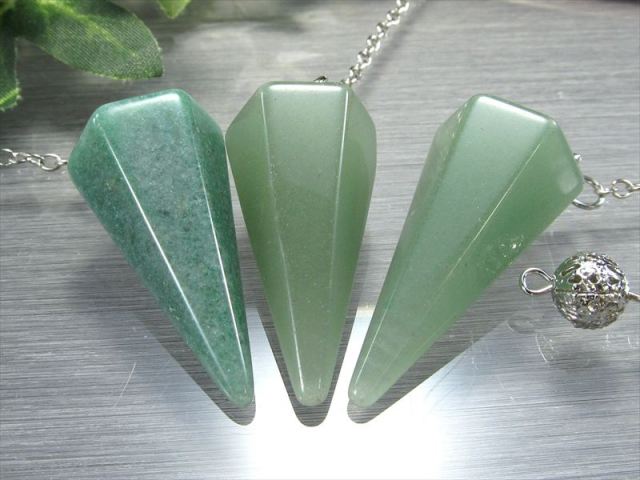 アベンチュリン 6面カットペンデュラム 縦約35mm-40mm 1個売り 癒しの