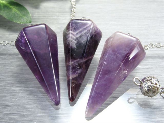 ★限定NEW★愛の守護石♡【アメジスト『紫水晶』6面カットペンデュラム】❤ ☆限定NEW☆愛の守護石♡【アメジスト『紫水晶』6面カットペンデュラム】