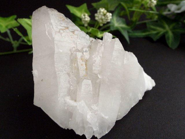 希少 国産原石 宮崎水晶（板谷水晶）クラスター 最大幅71ミリ ほんのりオレンジカラー ポジティブなエネルギーを引き寄せる 宮崎県 西米良村板谷産