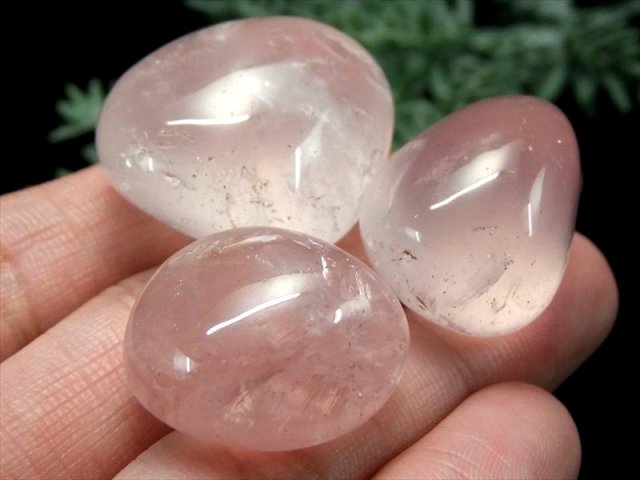 超希少モザンビーク産 ローズクォーツ（紅水晶）タンブル 詰合せ